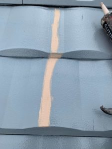 埼玉県　久喜市　屋根塗装　スレート屋根補修　クラック補修　ひび割れ補修